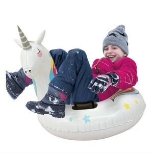 Minnark Sports Inflatable Snow Tube Sled Unicorn
